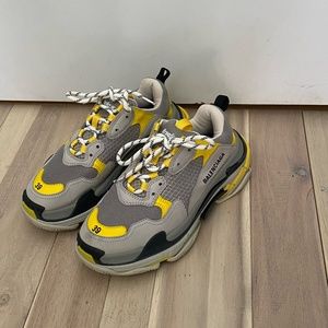 Balenciaga Triple S Grey Yellow Black